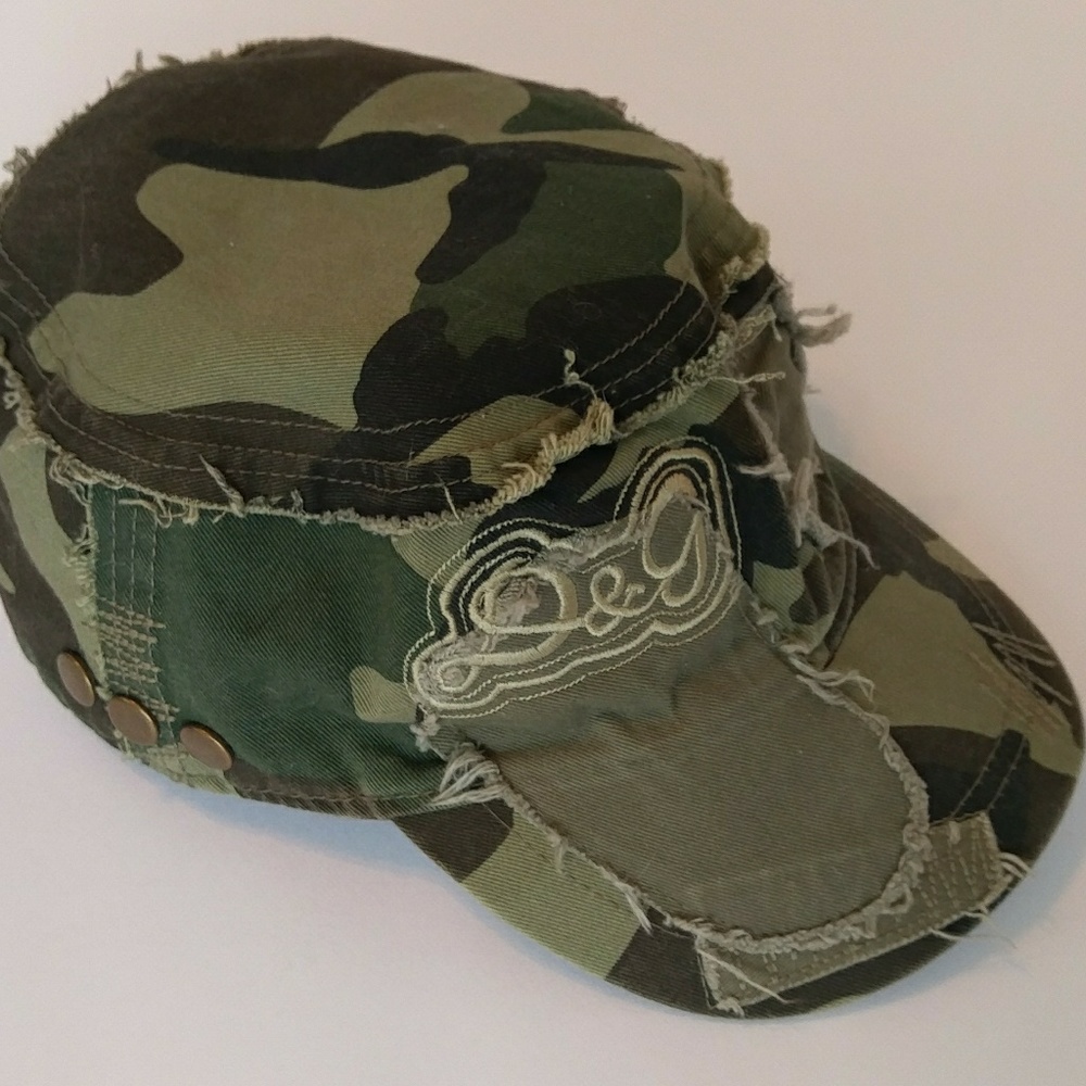 Dolce & Gabbana Distressed Camo Hat
